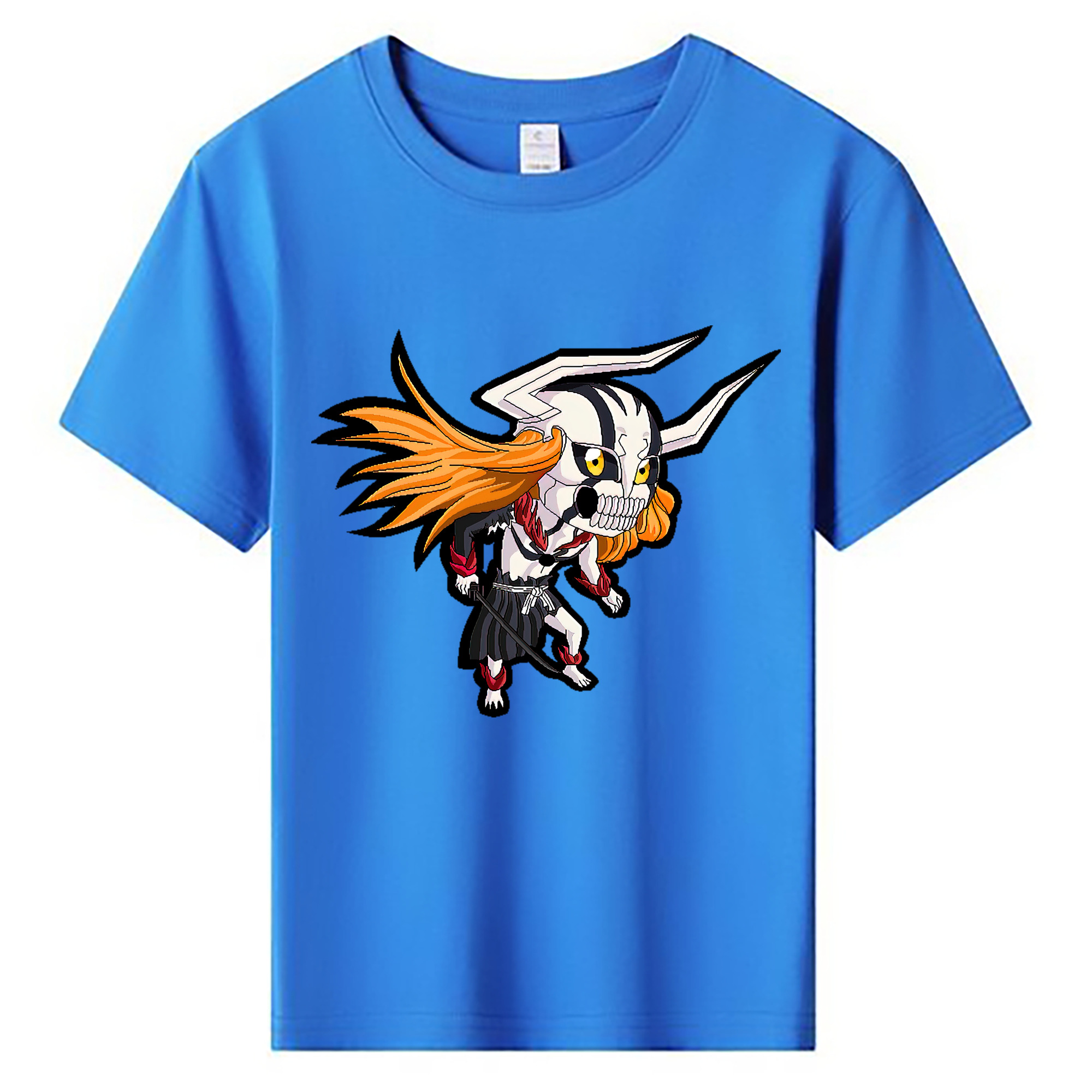 （画像用） ブリーチ 黒崎一護（くろさき いちご）BLEACH Kurosaki Ichigo 綿100％キッズTシャツ（フロントプリント）